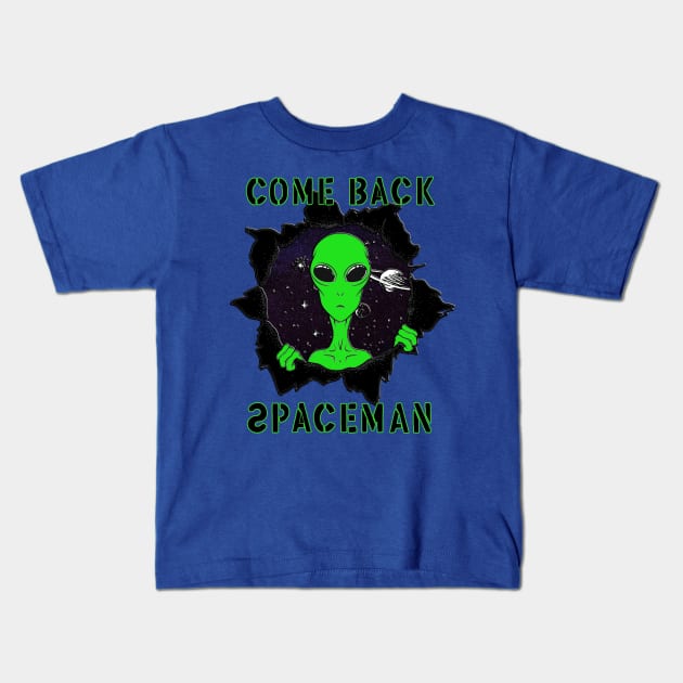 Weird Funny This is My Human Costume I'm Really An Alien Kids T-Shirt by masterpiecesai